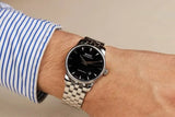 Mido Baroncelli Ii Automatic Black Dial Silver Steel Strap Watch For Men - M8600.4.18.1 Authentic Buy Shop Now