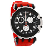 Tissot T Race Chronograph Black Dial Red Silicone Strap Watch For Men - T115.417.27.051.00 Authentic Buy Shop Now