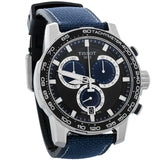 Tissot Supersport Chrono Black Dial Blue Nylon Strap Watch for Men - T125.617.17.051.03 Authentic Buy Shop Now