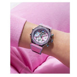 Guess Fusion Chronograph Pink Dial Pink Leather Strap Watch for Women - GW0553L5 Authentic Buy Shop Now