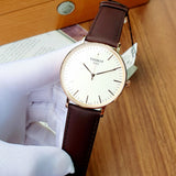 Tissot T Classic Everytime White Dial Brown Leather Strap Watch for Men - T109.610.36.031.00 Authentic Buy Shop Now