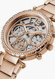 Guess Solstice Diamonds Rose Gold Dial Rose Gold Steel Strap Watch for Women - GW0403L3 Authentic Buy Shop Now