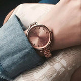 Marc Jacobs Sally Rose Gold Dial Rose Gold Steel Strap Watch for Women - MBM3364 Authentic Buy Shop Now