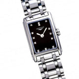 Longines Dolcevita Black Dial Silver Steel Strap Watch for Women - L5.258.4.57.6 Authentic Buy Shop Now