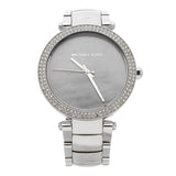 Michael Kors Parker Mother of Pearl Silver Steel Strap Watch for Women - MK6424 Authentic Buy Shop Now