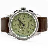 Breitling Premier B09 Chronograph 40 Green Dial Brown Leather Strap Watch for Men - AB0930D31L1P1 Authentic Buy Shop Now