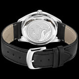 Movado Museum Silver Dial Black Leather Strap Watch For Women - 2100003 Authentic Buy Shop Now