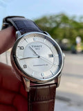 Tissot Luxury Powermatic 80 Silver Dial Brown Leather Strap Watch For Men - T086.407.16.037.00 Authentic Buy Shop Now