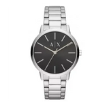 Armani Exchange Cayde Analog Black Dial Silver Steel Strap Watch For Men - AX2700 Authentic Buy Shop Now