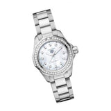 Tag Heuer Aquaracer Professional 200 Quartz Diamond Mother of Pearl Dial Silver Steel Strap Watch for Women - WBP1417.BA0622 Authentic Buy Shop Now