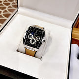 Guess Phoenix Multifunction Black Dial Brown Leather Strap Watch for Men - GW0202G3 Authentic Buy Shop Now