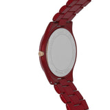Michael Kors Slim Runway Red Dial Red Steel Strap Watch For Women - MK3895 Authentic Buy Shop Now