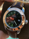Breitling Superocean Heritage 42mm Rose Gold Chronometer Black Dial Brown Leather Strap Mens Watch - U1732112 Authentic Buy Shop Now