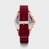 Tommy Hilfiger Haven Quartz White Dial Red Rubber Strap Watch For Women - 1782200 Authentic Buy Shop Now