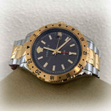 Versace Hellenyium Quartz Brown Dial Two Tone Steel Strap Watch For Men - V11040015 Authentic Buy Shop Now