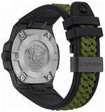 Versace Chain Reaction Quartz White Dial Green Rubber Strap Watch for Men - VEDY00419 Authentic Buy Shop Now