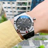 Maurice Lacroix Aikon Automatic Black Dial Black Rubber Strap Watch For Men - AI6008-SS000-330-2 Authentic Buy Shop Now