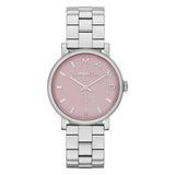 Marc Jacobs Baker Pink Dial Silver Steel Strap Watch for Women - MBM3283 Authentic Buy Shop Now