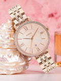 Fossil Jacqueline Rose Gold Dial Rose Gold Steel Strap Watch for Women - ES3546 Authentic Buy Shop Now
