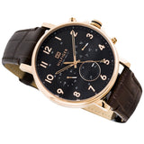 Tommy Hilfiger Daniel Black Dial Brown Leather Strap Watch for Men - 1710379 Authentic Buy Shop Now