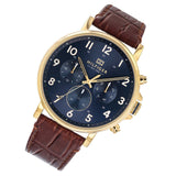 Tommy Hilfiger Daniel Blue Dial Brown Leather Strap Watch for Men - 1710380 Authentic Buy Shop Now