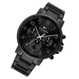Tommy Hilfiger Daniel Black Dial Black Steel Strap Watch for Men - 1710383 Authentic Buy Shop Now