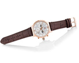 Tommy Hilfiger Evan White Dial Brown Leather Strap Watch for Men - 1710394 Authentic Buy Shop Now