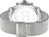 Tommy Hilfiger Evan Grey Dial Silver Mesh Bracelet Watch for Men - 1710396 Authentic Buy Shop Now