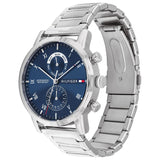 Tommy Hilfiger Kane Blue Dial Silver Steel Strap Watch for Men - 1710401 Authentic Buy Shop Now