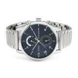 Tommy Hilfiger Kane Blue Dial Silver Steel Strap Watch for Men - 1710401 Authentic Buy Shop Now