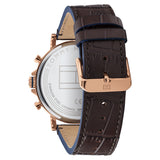 Tommy Hilfiger Daniel Blue Dial Brown Leather Strap Watch for Men - 1710418 Authentic Buy Shop Now