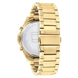 Tommy Hilfiger Baker Chronograph Black Dial Gold Steel Strap Watch for Men - 1710447 Authentic Buy Shop Now