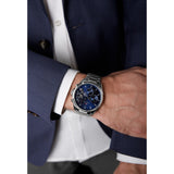 Tommy Hilfiger Baker Quartz Blue Dial Silver Steel Strap Watch For Men - 1710448 Authentic Buy Shop Now