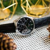 Tommy Hilfiger Baker Chronograph Black Dial Black Leather Strap Watch For Men - 1710449 Authentic Buy Shop Now