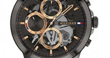 Tommy Hilfiger Henry Chronograph Grey Dial Grey Steel Strap Watch For Men - 1710479 Authentic Buy Shop Now