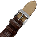 Tommy Hilfiger Weston Chronograph Silver Dial Brown Leather Strap Watch For Men - 1710501 Authentic Buy Shop Now