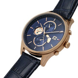 Tommy Hilfiger Weston Chronograph Blue Dial Blue Leather Strap Watch For Men - 1710503 Authentic Buy Shop Now