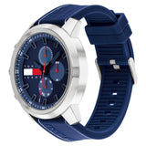 Tommy Hilfiger Wynwood Chronograph Blue Dial Blue Silicon Strap Watch For Men - 1710582 Authentic Buy Shop Now