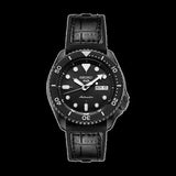 Seiko 5 Sport Automatic Black Dial Black Silicone Strap Watch For Men - SRPD65K3 Authentic Buy Shop Now