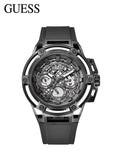 Guess Matrix Multifunction Grey Dial Grey Rubber Strap Watch for Men - GW0423G3 Authentic Buy Shop Now