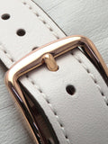 Coach Delancey White Dial White Leather Strap Watch for Women - 14502716 Authentic Buy Shop Now