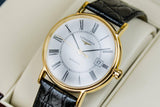 Longines Presence 25.5mm Automatic White Dial Black Leather Strap Watch for Women - L4.921.2.11.2 Authentic Buy Shop Now