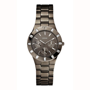 Guess XS Multifunction Quartz Brown Dial Brown Steel Strap Watch For Women - W0027L1 Authentic Buy Shop Now