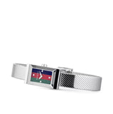 Gucci G Frame Quartz Diamonds Green & Red Mother of Pearl Dial Silver Mesh Bracelet Watch For Women - YA147510 Authentic Buy Shop Now