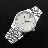 Gucci G Timeless Automatic Silver Dial Silver Steel Strap Watch for Men - YA126354 Authentic Buy Shop Now