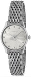 Gucci G Timeless Quartz Silver Dial Silver Steel Strap Watch For Women - YA1265019 Authentic Buy Shop Now