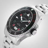 Gucci Dive Quartz Black Dial Silver Steel Strap Watch For Men - YA136221 Authentic Buy Shop Now