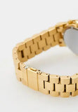 Michael Kors Runway Chronograph Blue Dial Gold Steel Strap Watch For Women - MK7353 Authentic Buy Shop Now