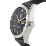 Tag Heuer Carrera Calibre 5 Automatic Black Dial Black Leather Strap Watch for Men - WAR201C.FC6266 Authentic Buy Shop Now