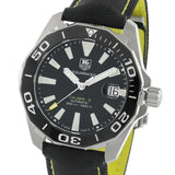 Tag Heuer Aquaracer Calibre 5 Automatic Black Dial Black Nylon Strap Watch for Men - WAY211A.FC6362 Authentic Buy Shop Now